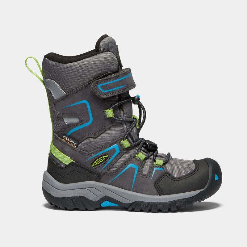 Botas De Nieve Keen Levo Waterproof Invierno Para Niños Grises - Botas Keen Mexico (540389-XVS)